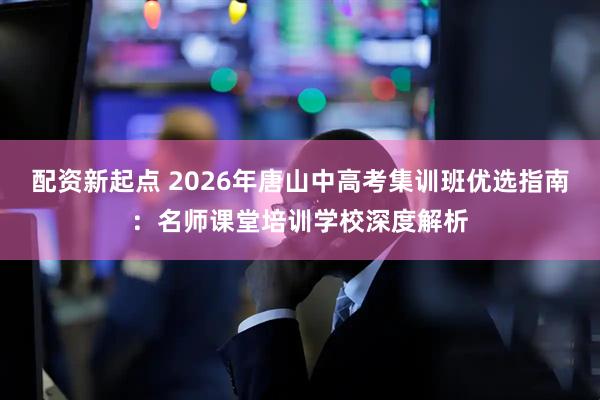 配资新起点 2026年唐山中高考集训班优选指南:名师课堂培训学校深度解析